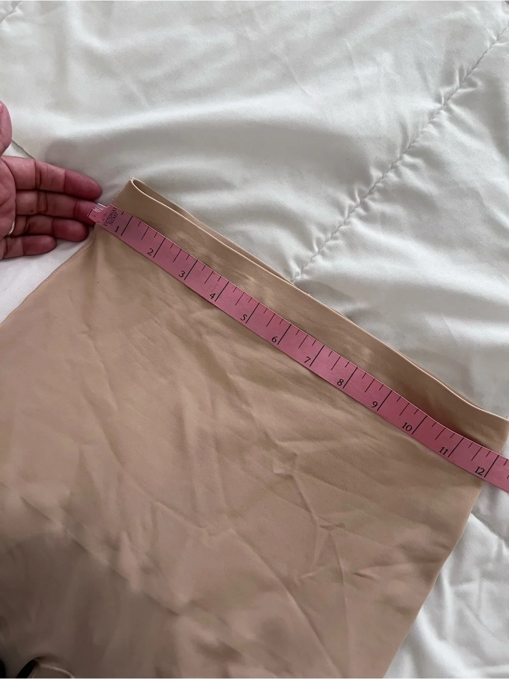 Skinnygirl High-Waist Tummy & Thigh Shapewear Shorts - Nude/Beige size M